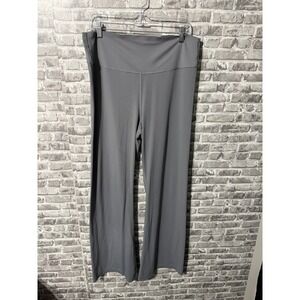 PINK grey flare pant